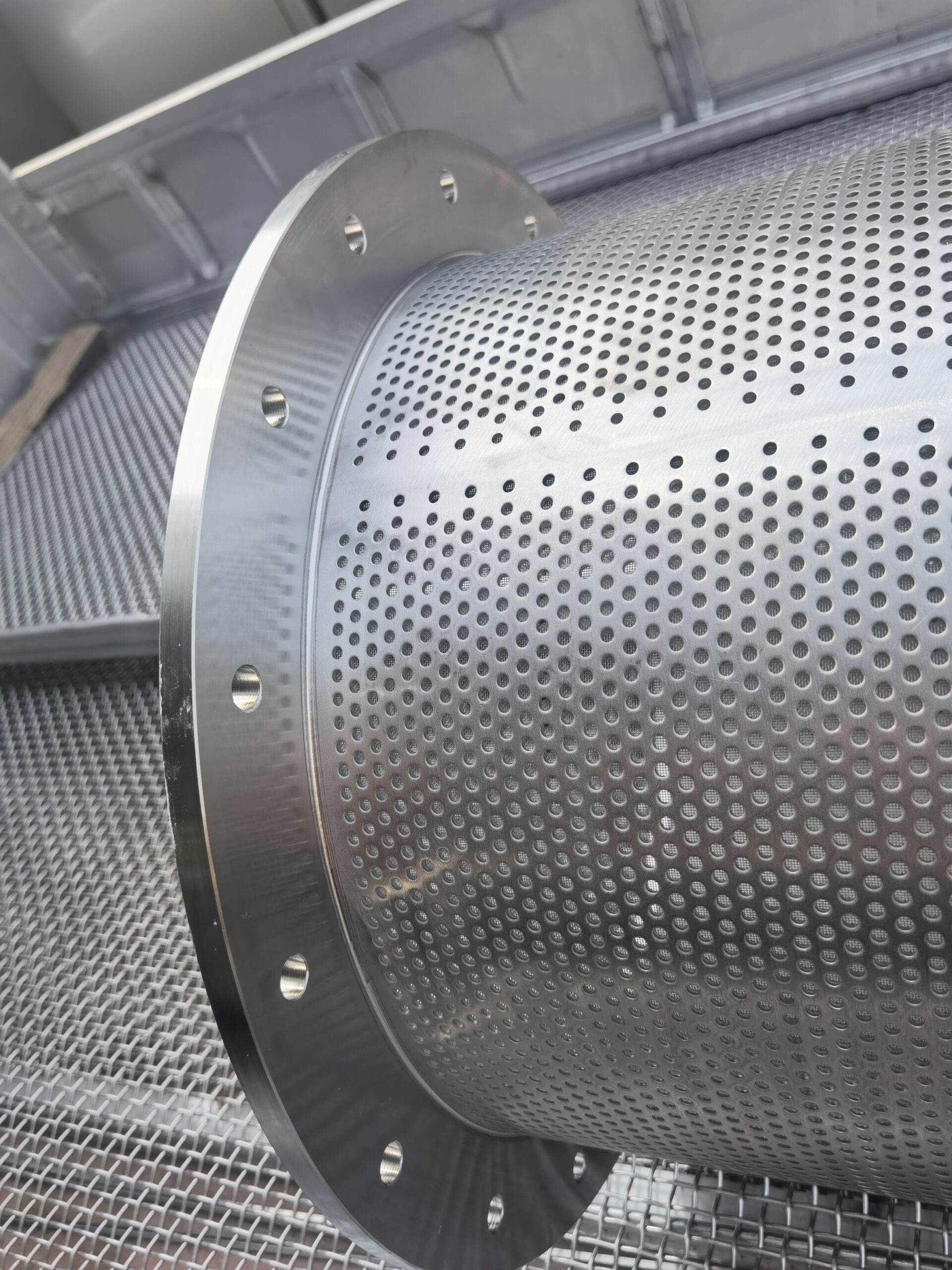Tubo de filtro de metal perforado