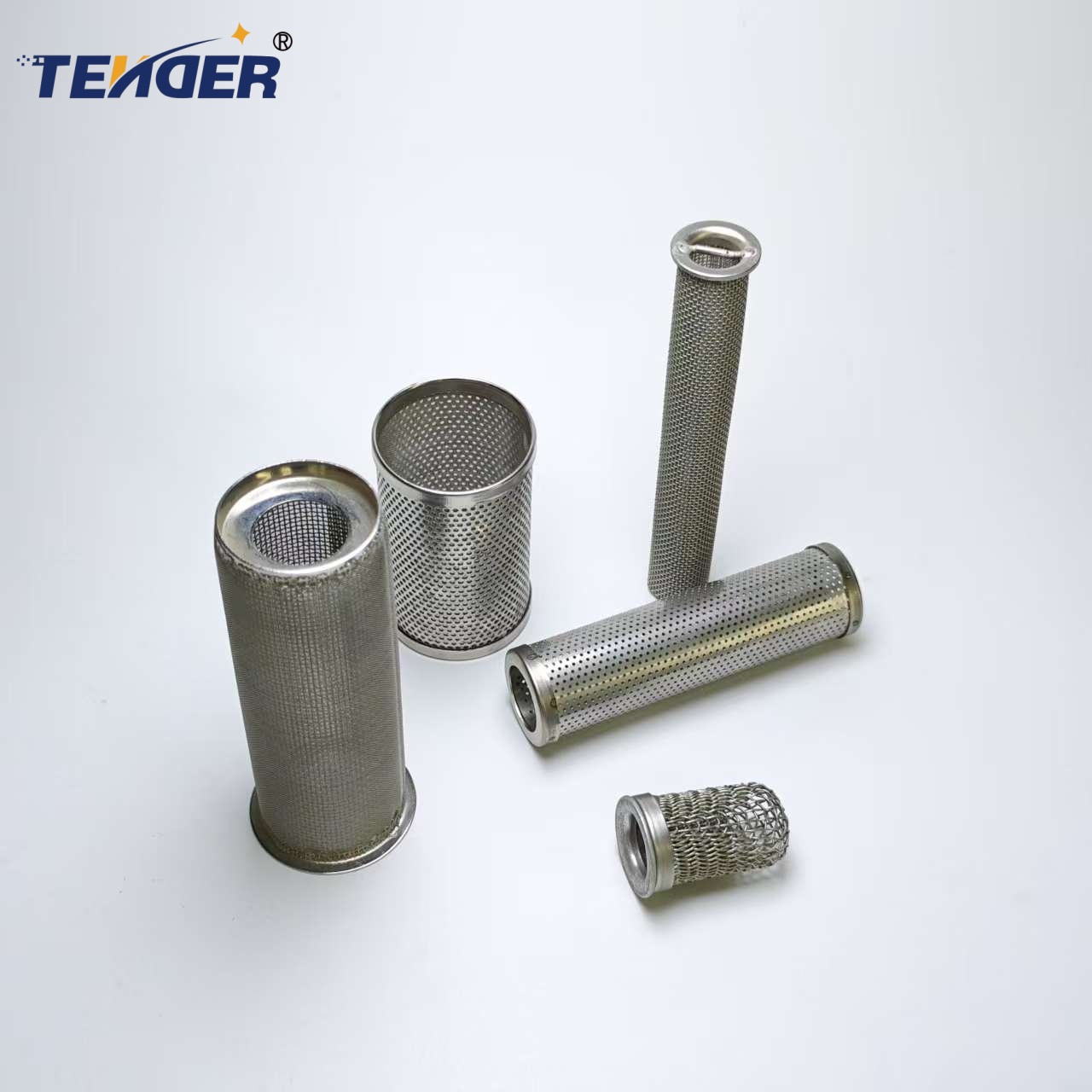 Tubo de filtro de malla de alambre tejida compuesta de múltiples capas